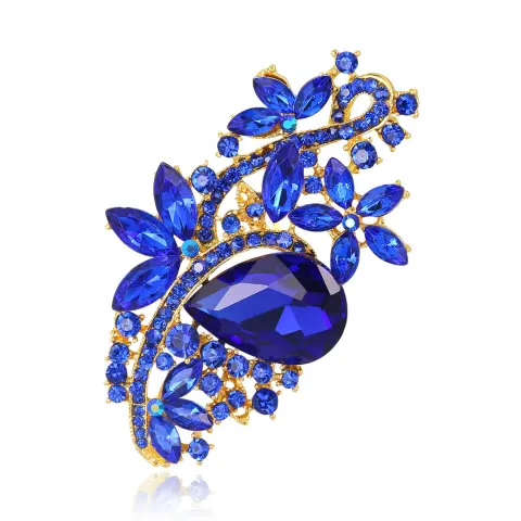 Rhinestone Brooch Acrylic Glass Pin Clothing