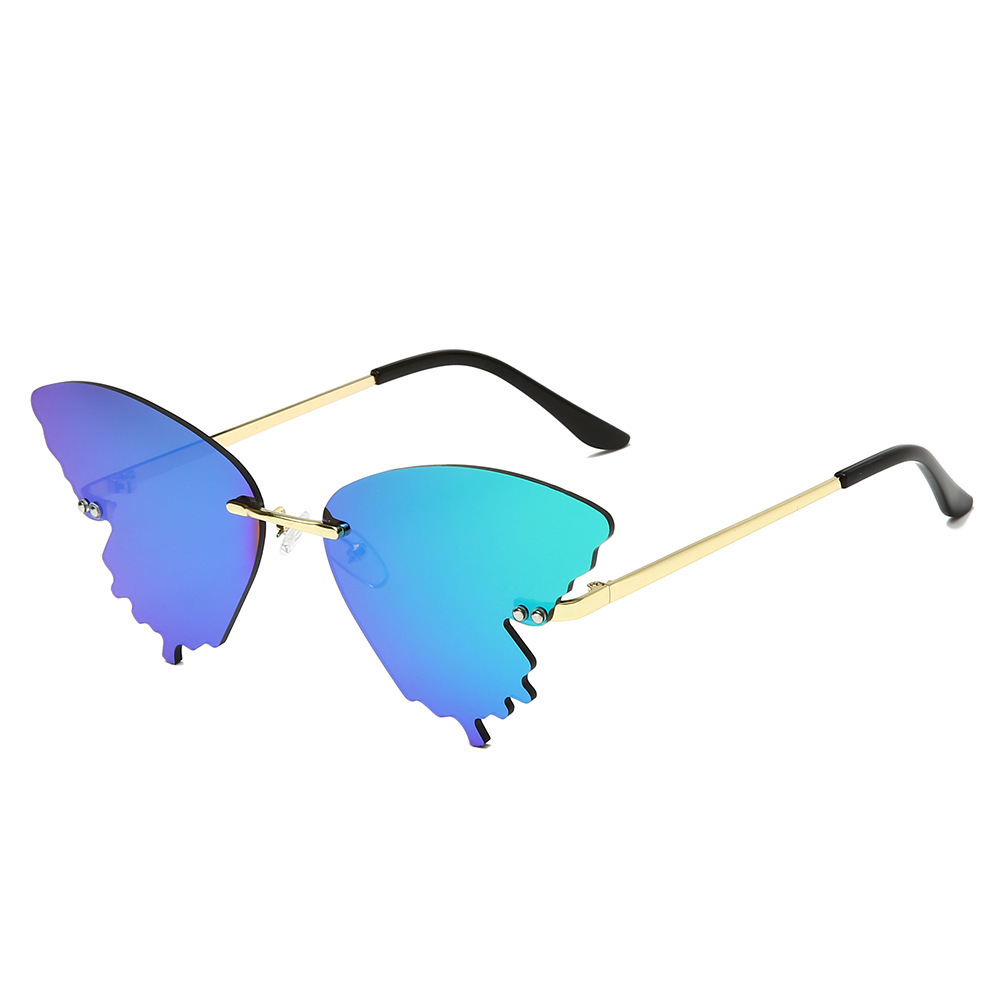 Title 2, Sex Butterfly Sunglasses Men and Women Trend Co...