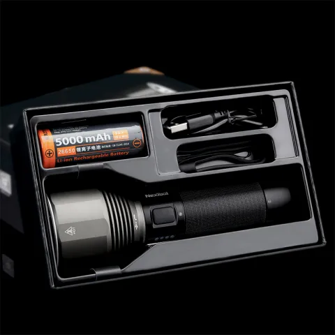 Outdoor Strong Light Flashlight 2000 Lumens Rechargeable Super Bright