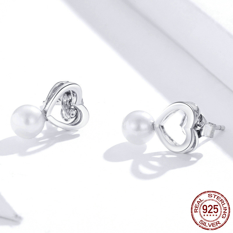 Drop Earrings Fine Jewelry Female Drop Earrings with Pearls Earrings 925 Sterling Silver Jewelry Mother's Day Gift SCE006