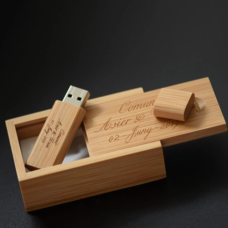 U Disk 32GB Wooden USB Flash Drive Free Lettering Creative Boys and Girls 6