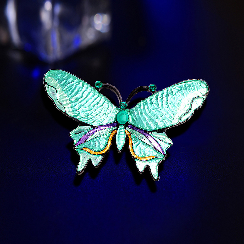 Enamel Butterfly Brooch, picture 5 of 5