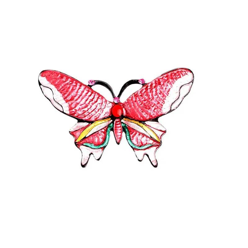 Women's Dripping Enamel Butterfly Brooch