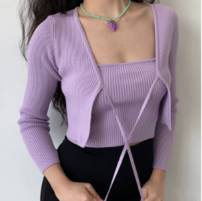 Long Sleeve Cardigan Two-piece Female Sun Protection Cover