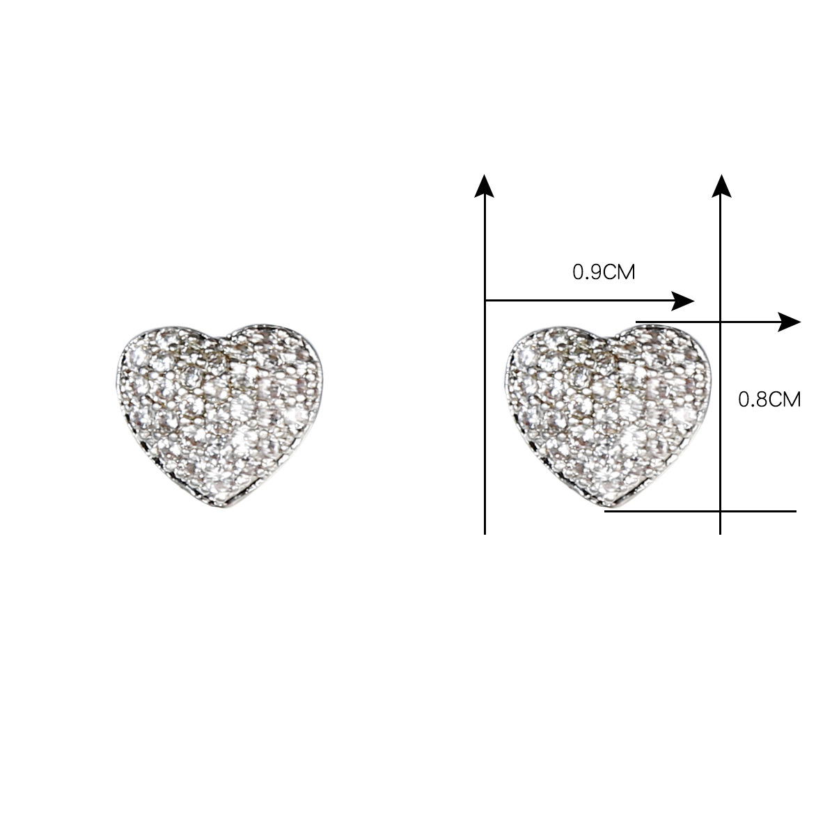 Temperament Love Earrings Female Sen Ear Hook