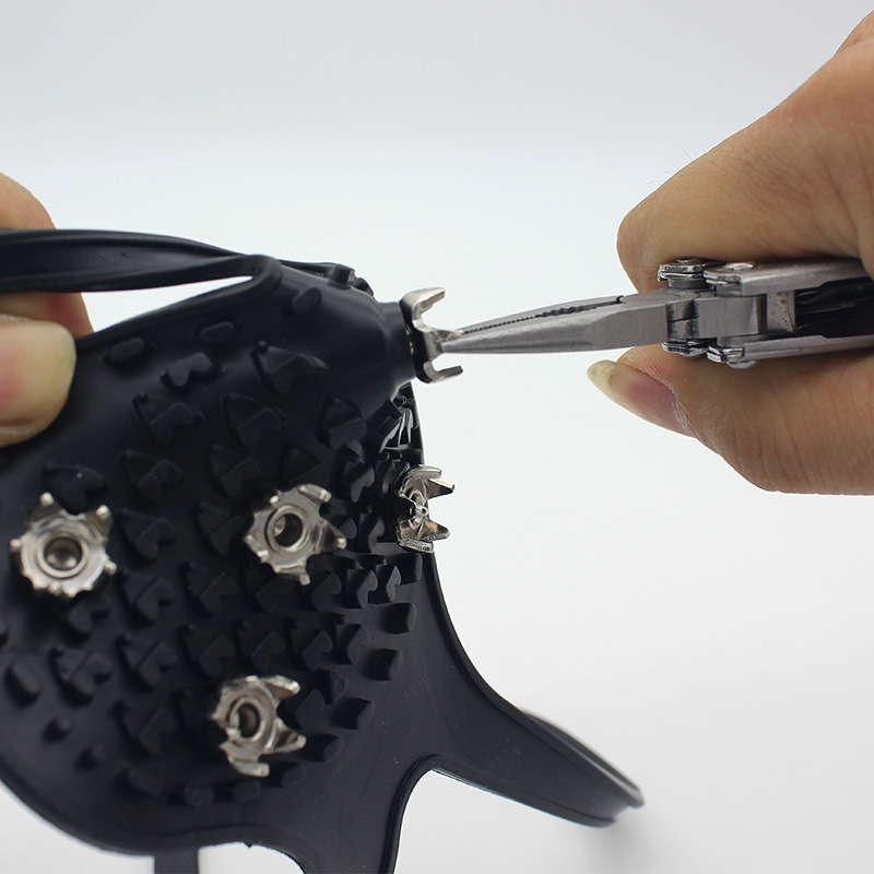 Unisex Men 5 Teeth Ice Gripper For Shoes Crampons Ice Gripper Spike Grips Cleats For Snow Studs Non-Slip Climbing Hiking Covers - Image 7