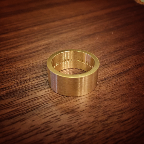 Minimalism Retro Rusty Iron Ring Paired Tail Ring Ring