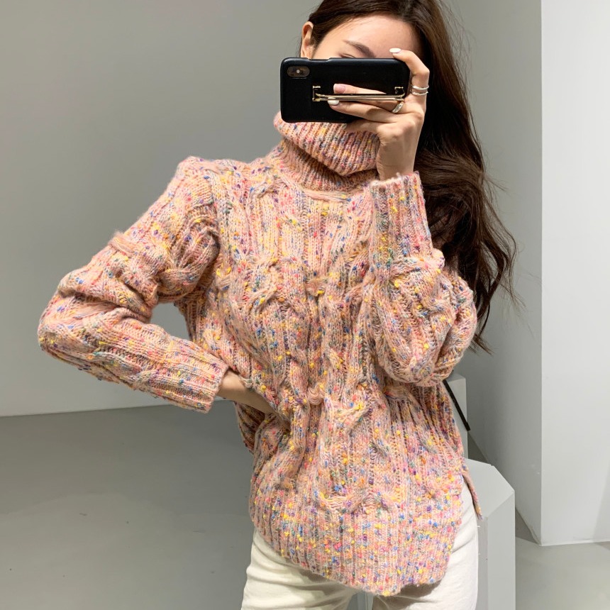 Thickened Snowflake Soft Girl Pullover Sweet Sweater