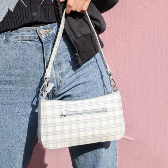 All Match Armpit Bag Literary Shoulder Bag White - Shop at LoveMi