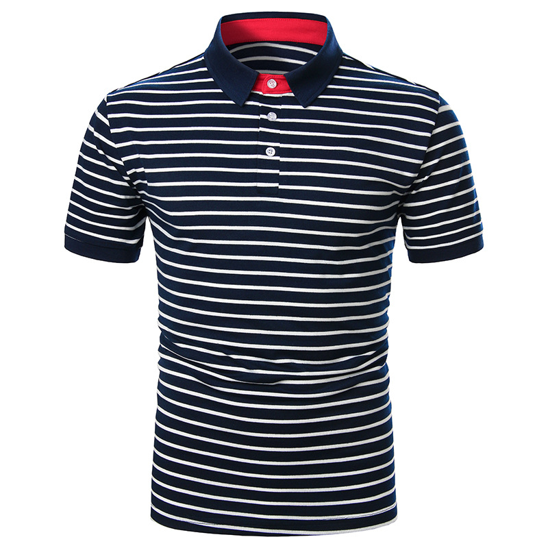Striped Body Design Casual Men's Short Sleeves