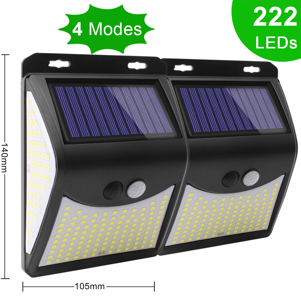 3 Mode 140 Led Garden Solar Security Lights Outdoor Motion — foto 2