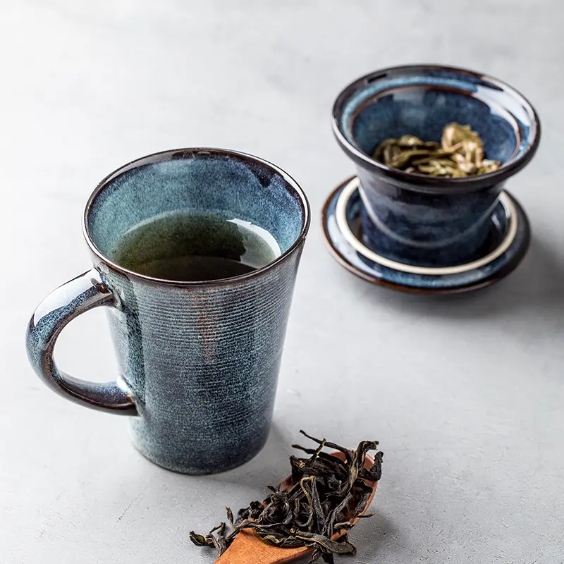European-Style Ceramic Cup With Lid