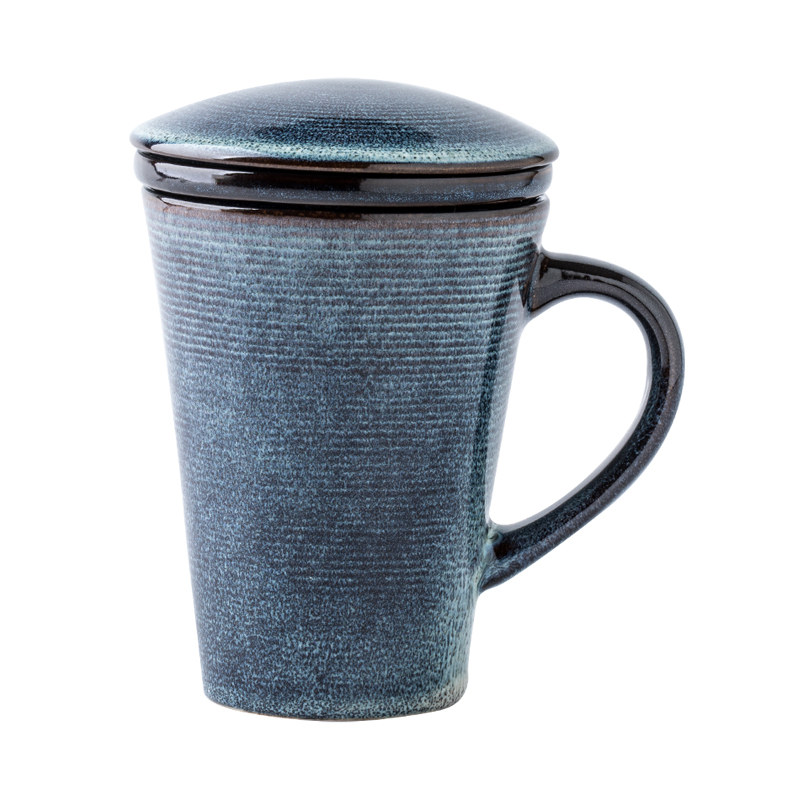 European-Style Ceramic Cup With Lid