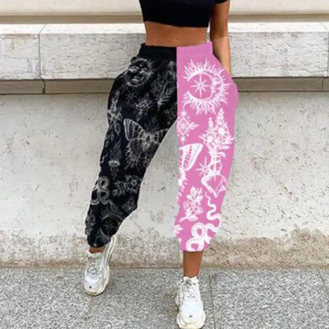 Loose Printed Harem Pants Casual Pants B L - Shop at LoveMi