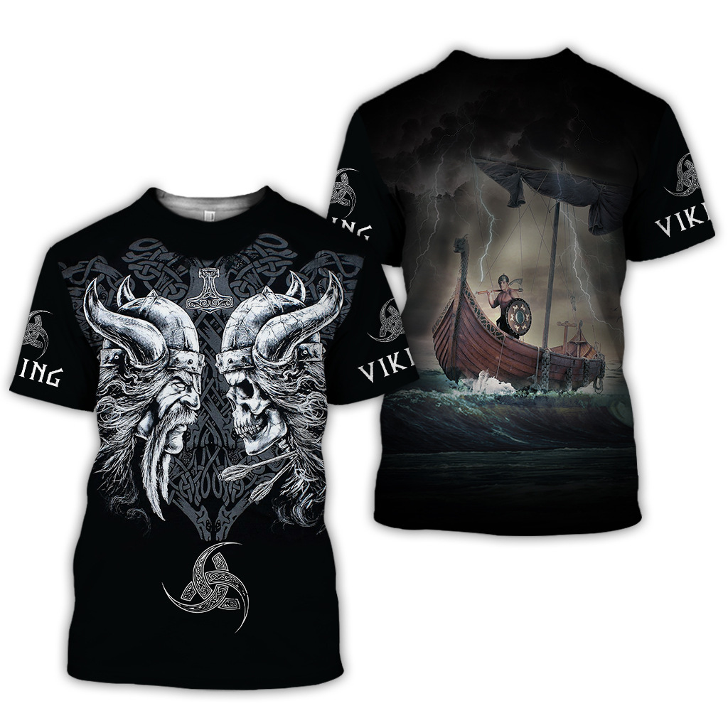3D Digital Printing Short Sleeve Casual Men's And Women's T-Shirt