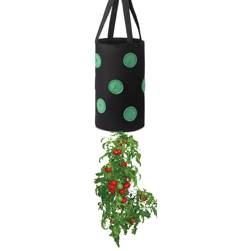 13 Pocket Strawberry Tomato Grow Bag Vertical Hanging Felt Garden Planter