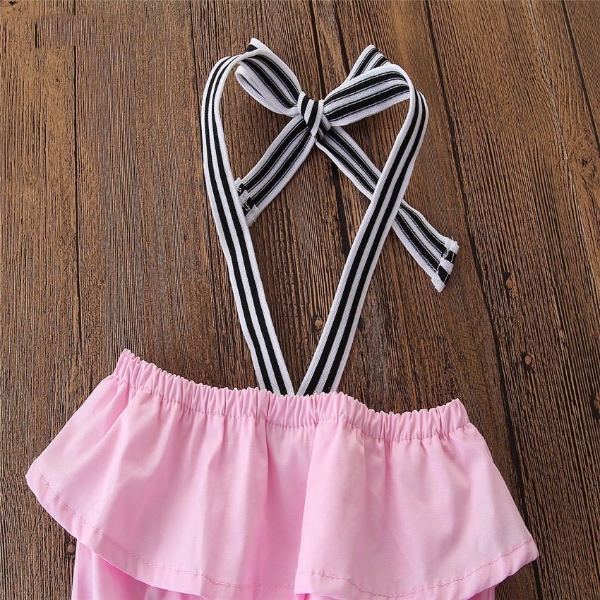 Halter Top With Strappy Denim Shorts Europe And America