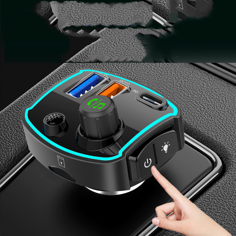 Fast Charging Dual Screen Fm Car Mp3 Bluetooth Player - Image 3