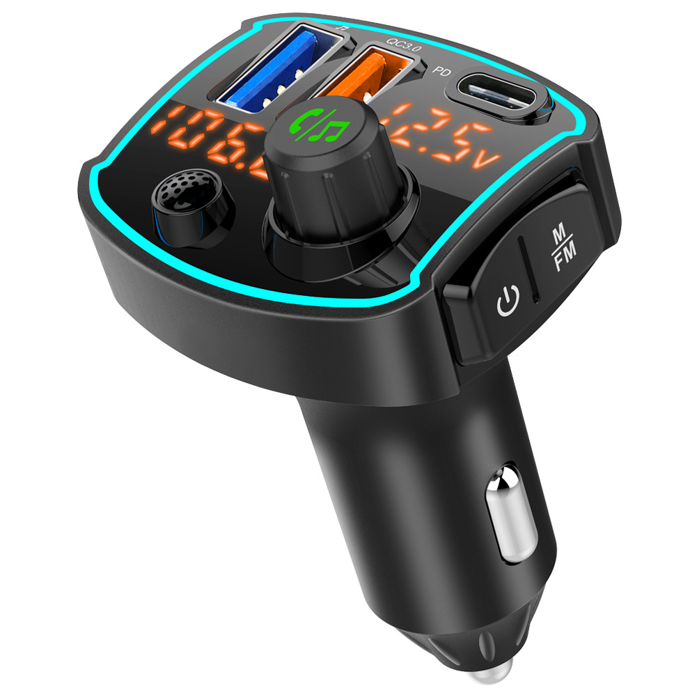 Fast Charging Dual Screen Fm Car Mp3 Bluetooth Player - Image 2