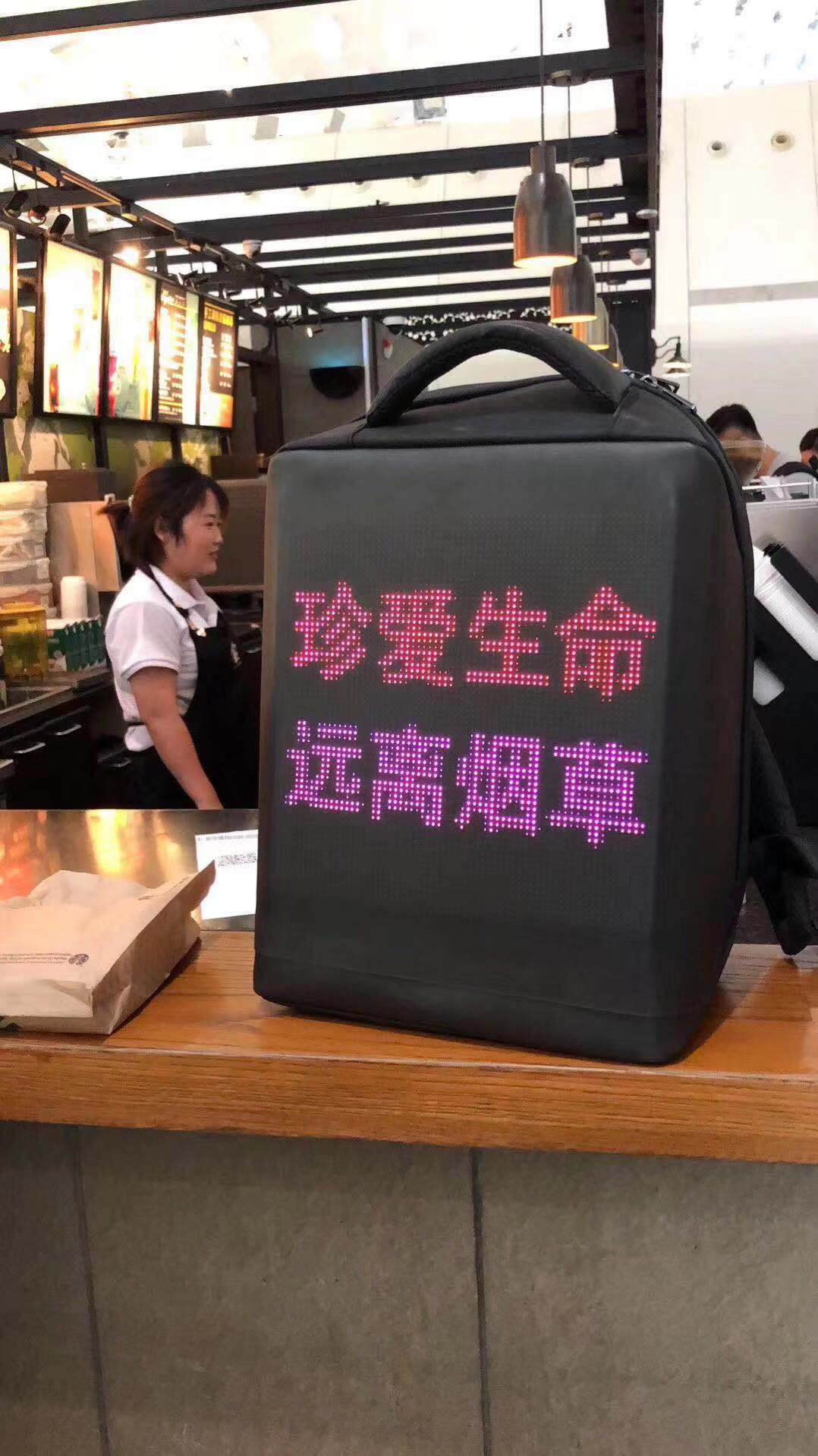 Screen Advertising Walking Backpack — view 3