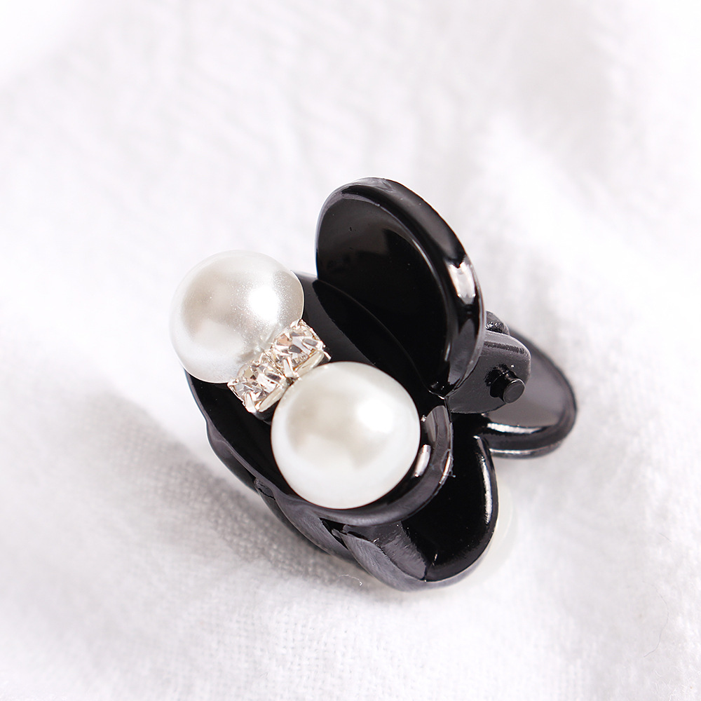 Korean Version Of Rhinestone Black Elegant Hair Scratch