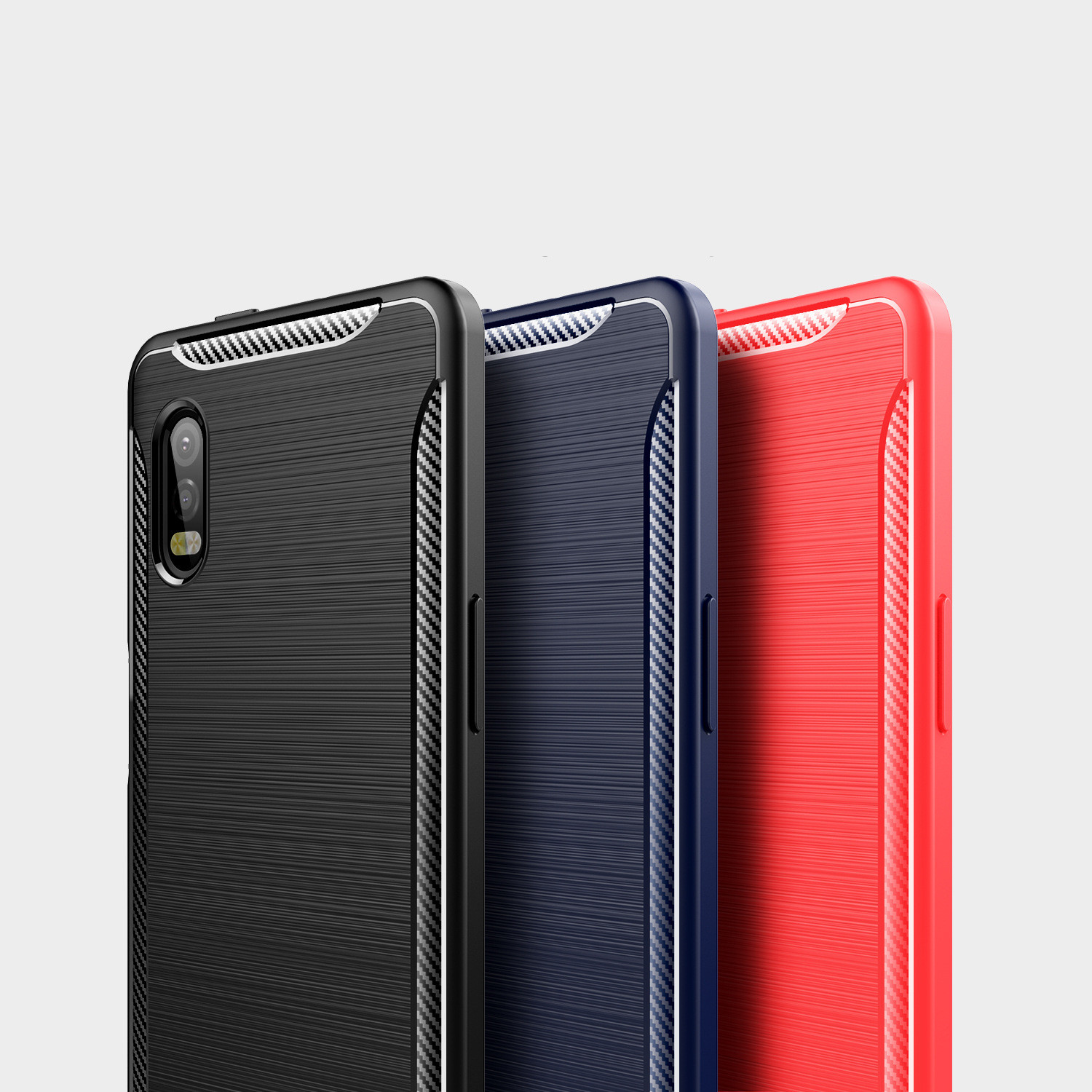 Samsung XCover Pro Carbon Fiber Brushed Drop Proof Phone Case