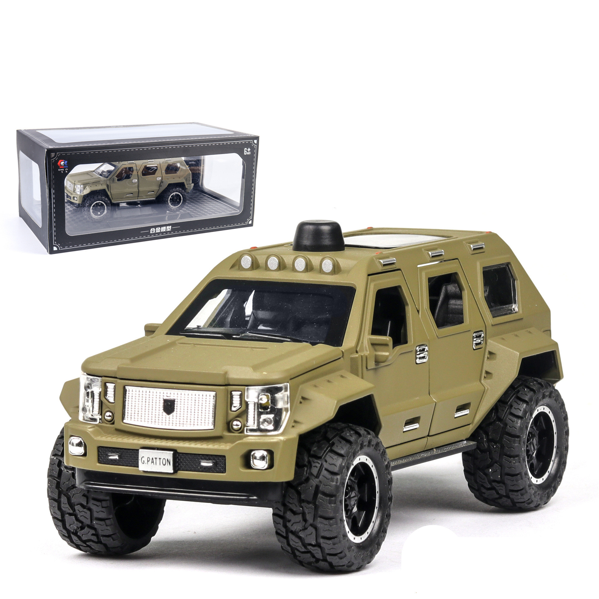 Title 7, George Patton Jeep Sound and Light Boîte de sup...