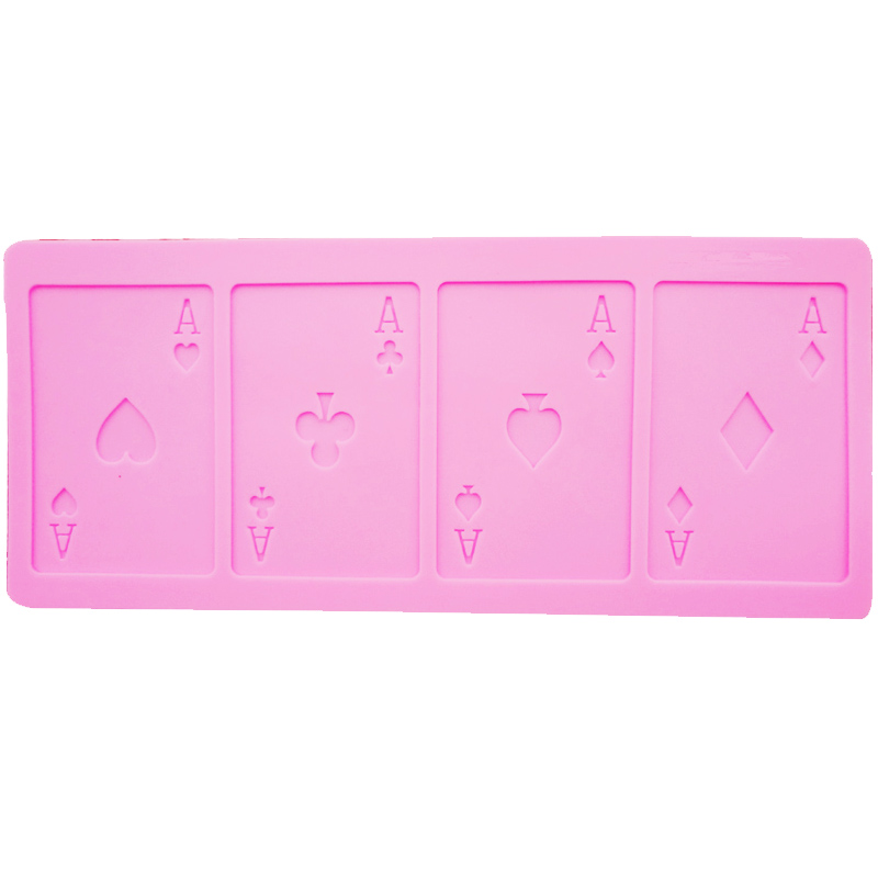 Playing Card A Fondant Silicone Mold Baking