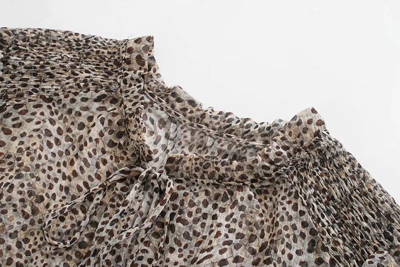 New Women's Wild Animal Print Dress