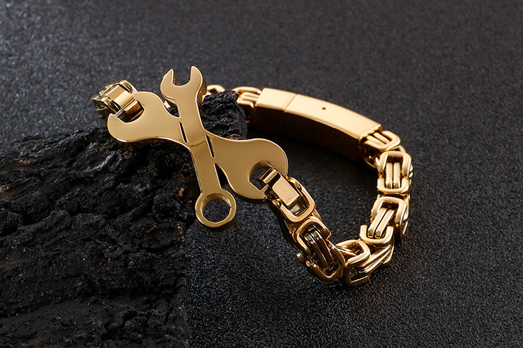 Fashion Trend Emperor Circle Chain Titanium Steel Bracelet