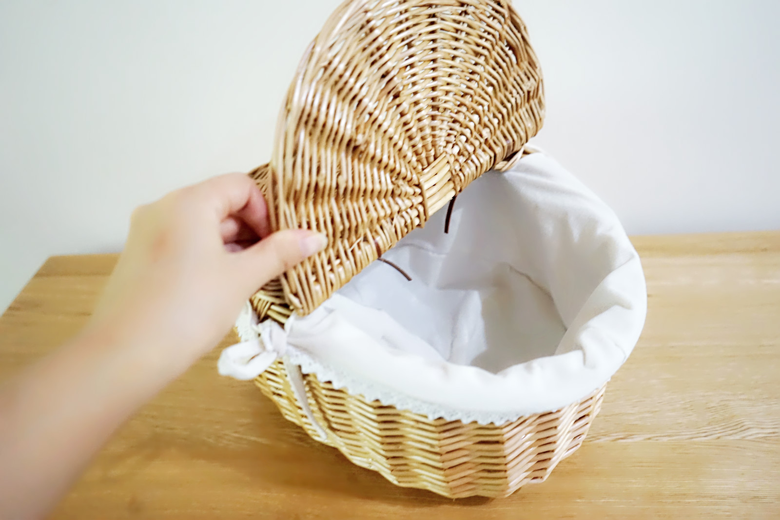 Title 7, Wicker Rattan Woven Shopping Basket Gift Basket