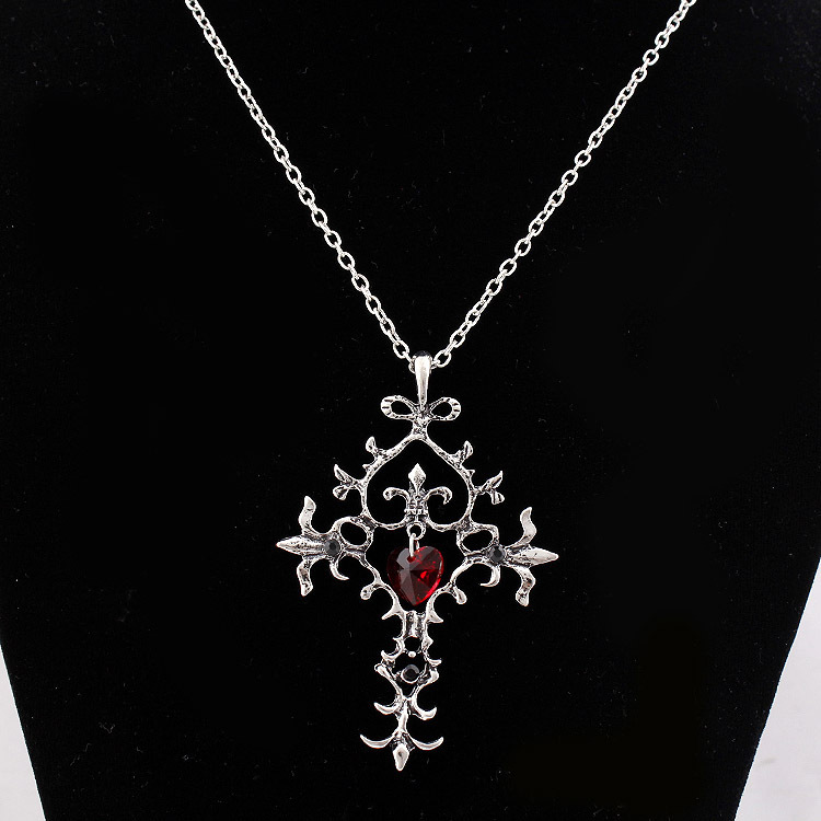 The Vampire Diaries Sacred Heart Cross Necklace