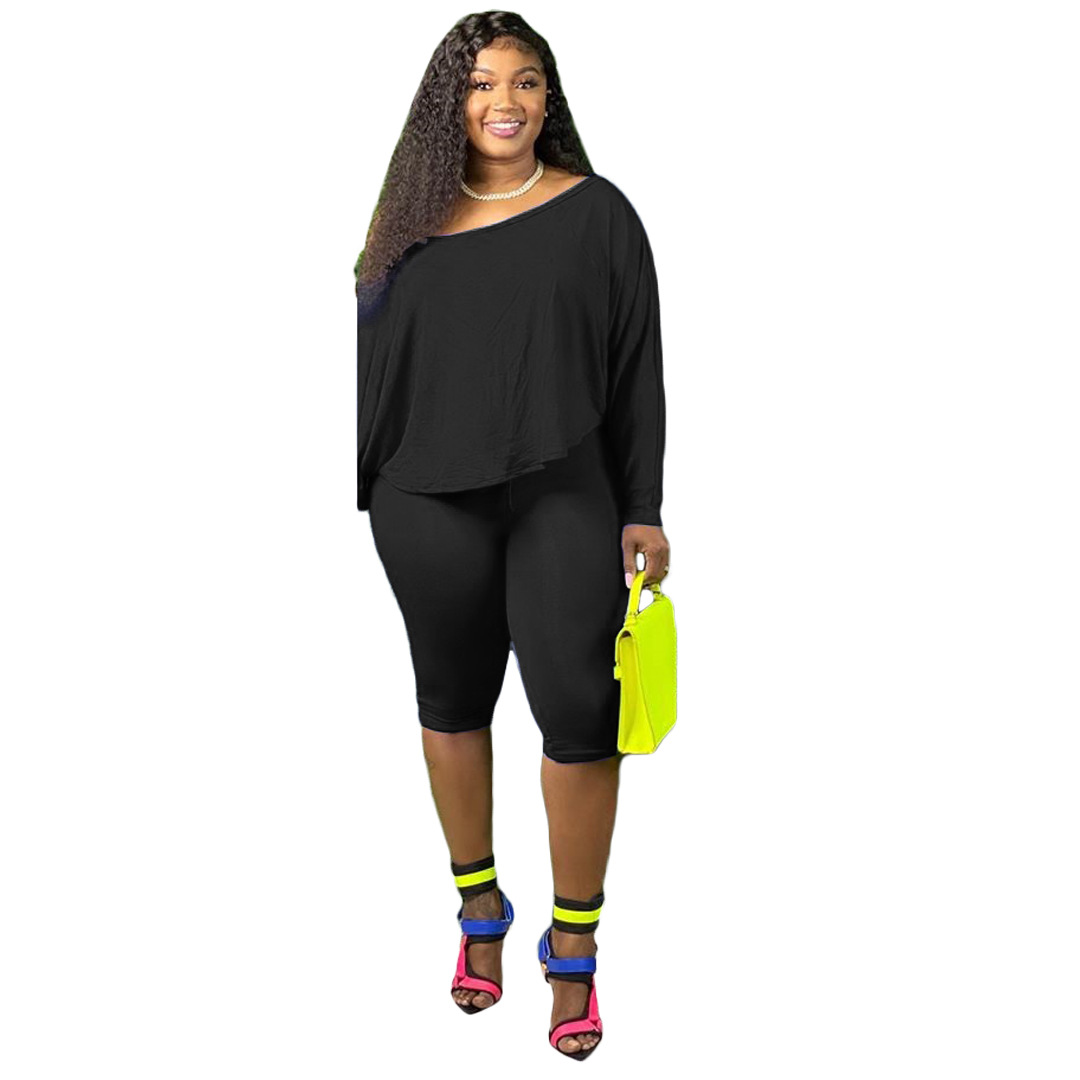 Fashion Women's Solid Color Long Sleeve Casual Suit