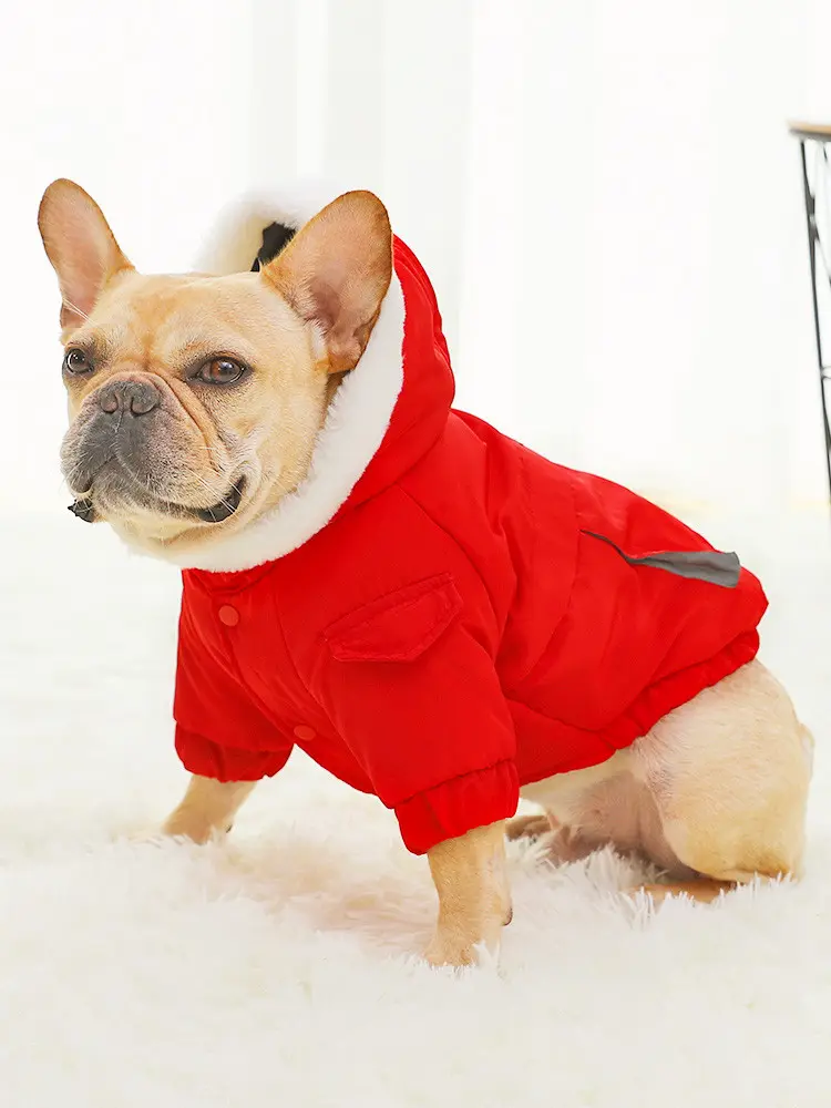 Law Fighting Clothes Dog Cotton Winter Pet Plus Velvet