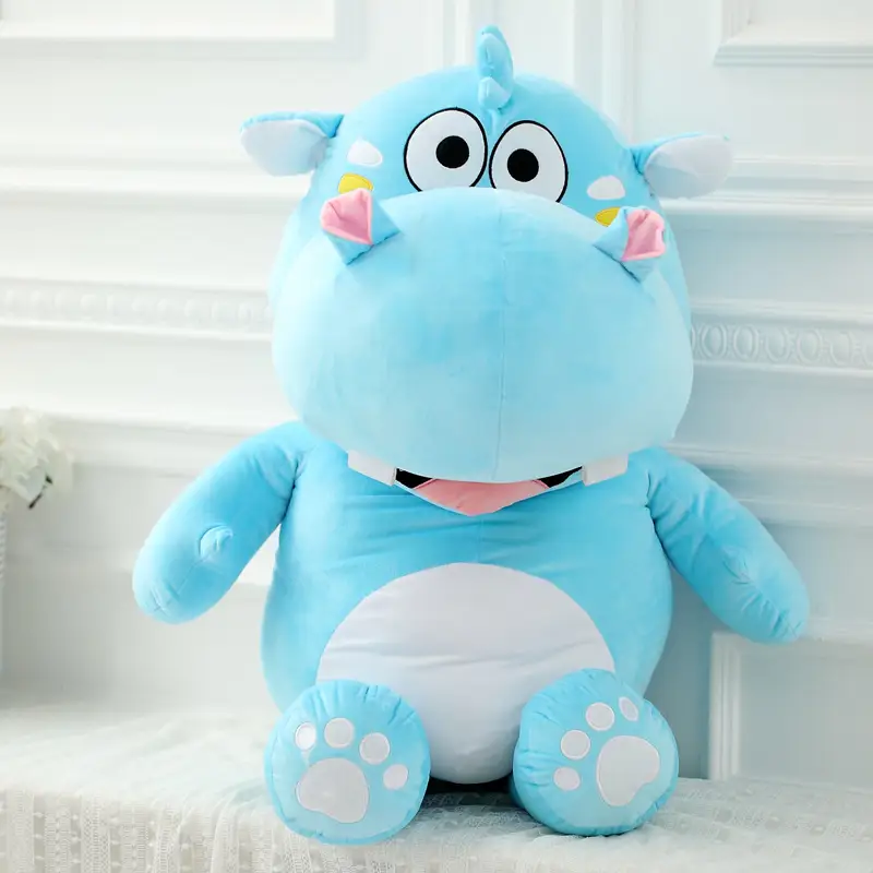 Burongfang Cute and Cute Hippo Doll Plush Toy Pillow Rag Doll