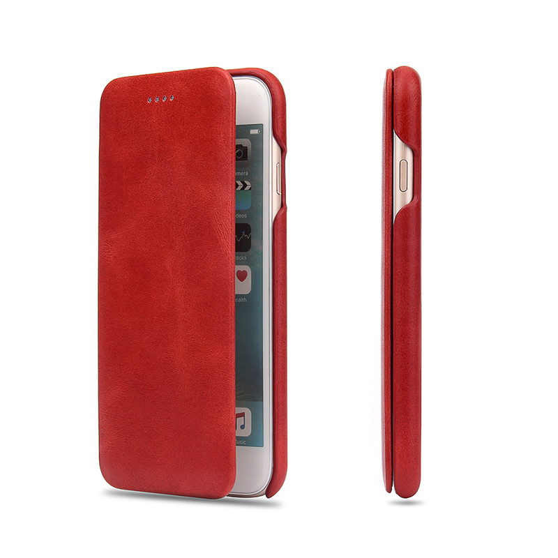 First Layer Cowhide Business Protective Leather Phone Case
