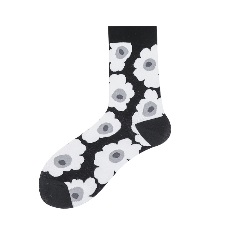 Title 6, Girly Cute Ins Wind Flower Chaussettes Chausset...