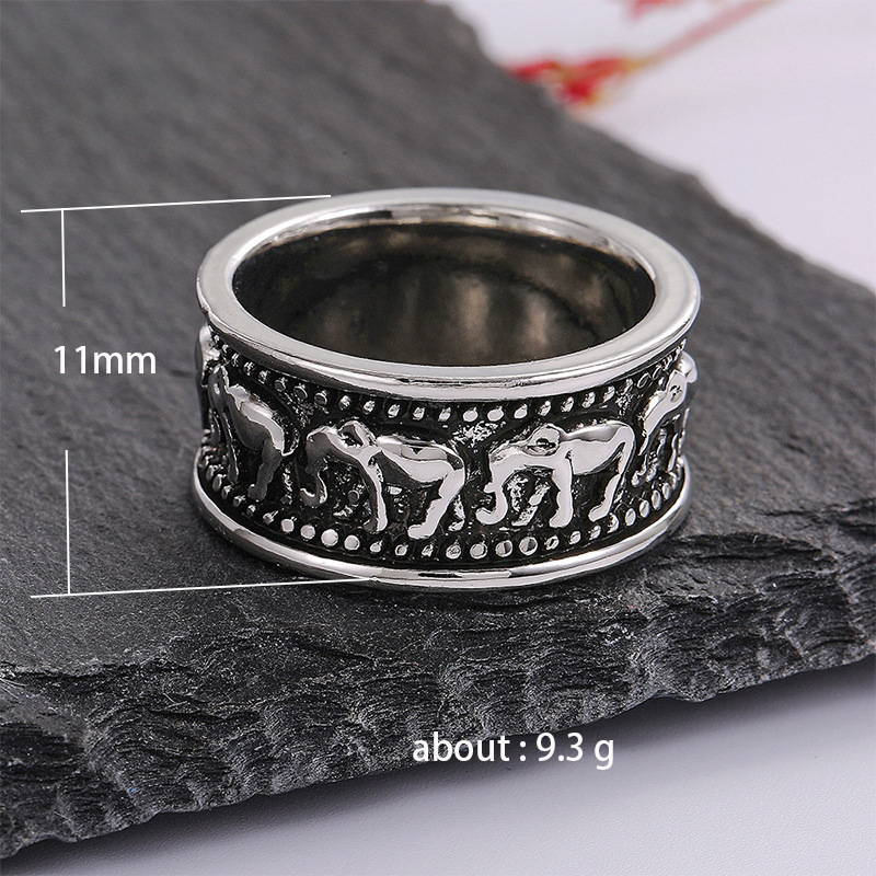 Exquisite Electroplating Elephant Fashion Men And Women Fashion Ring