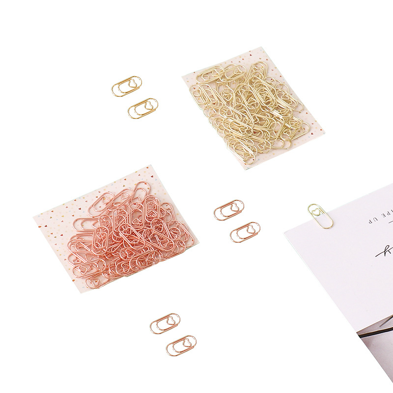 Creative Mini Paperclip Love Can Clip Paper
