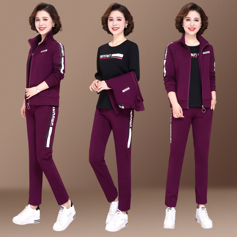 Middle-Aged and Elderly Large Size Leisure Sports Suit
