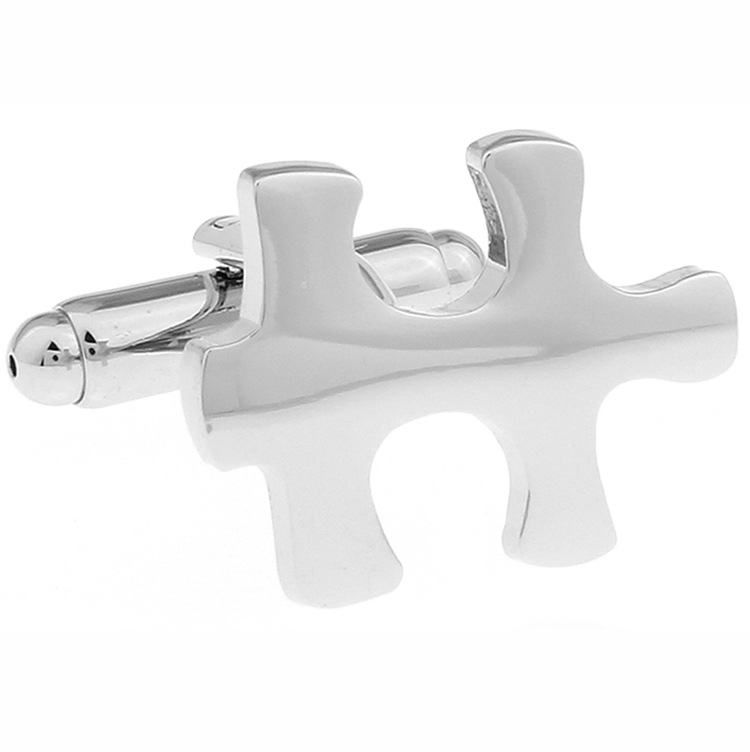 Silver-Tone Puzzle Cufflinks, picture 4 of 4