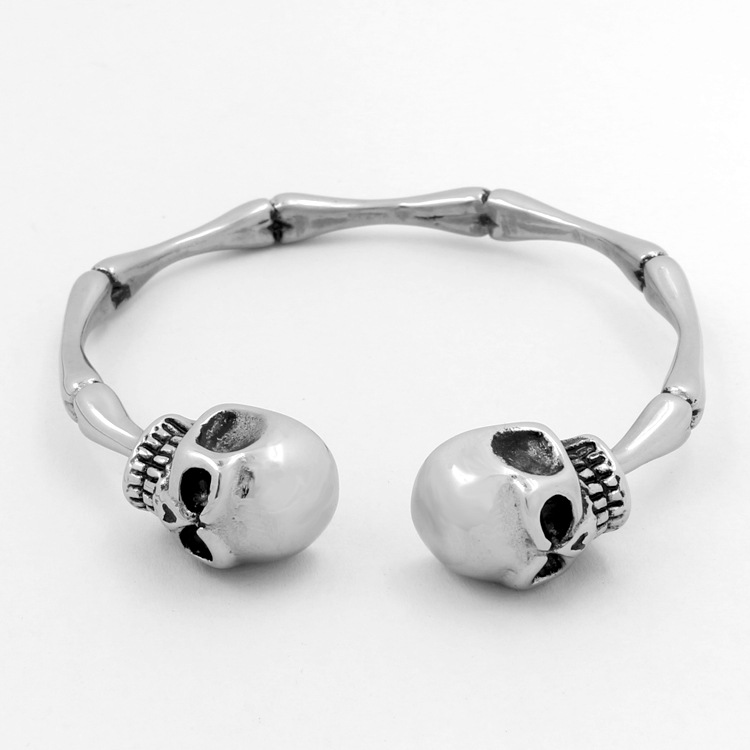 European and American Exaggerated Skull Bone Titanium Steel Bracelet