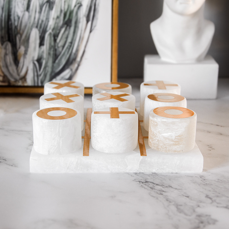 Living Room Marble Chessboard Decoration Home Decoration - Image 5