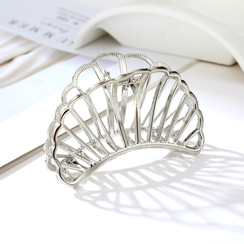 European and American Simple Alloy Medium and Large Shell Hairpin