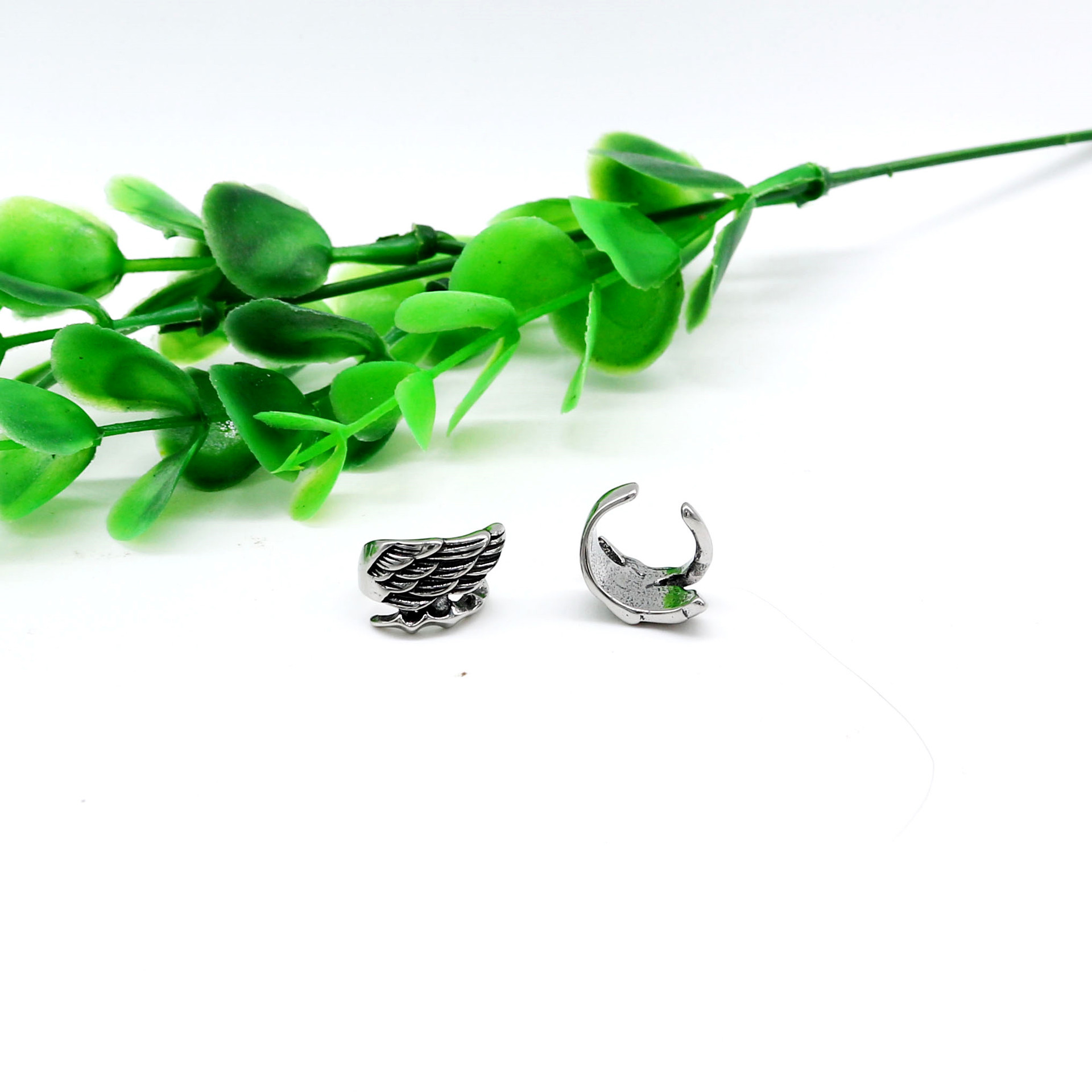 Angel Wings Men's And Women's Titanium Steel Earrings Jewelry