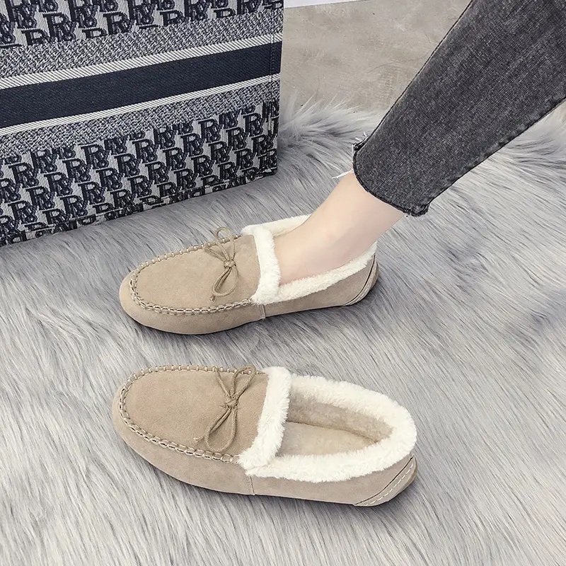 New Beef Tendon Soft-Soled Peas Shoes, Korean Style Flat Cotton Shoes