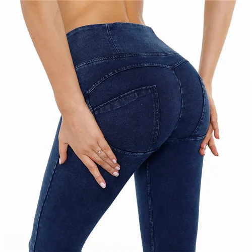 White Peach Hip Stretch High Waist Tight Leggings - Shop at LoveMi