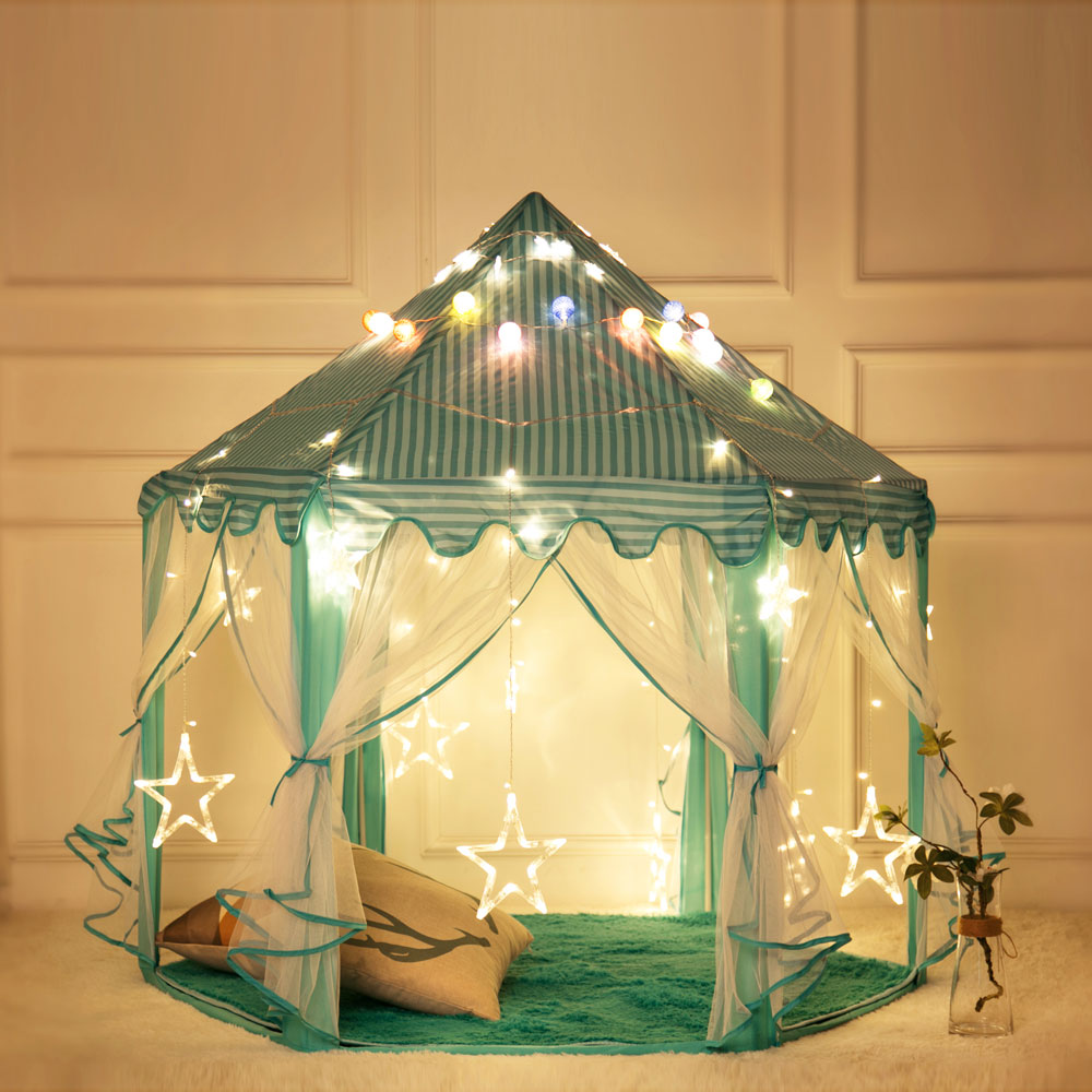 Game room dollhouse anti-mosquito net (blue)