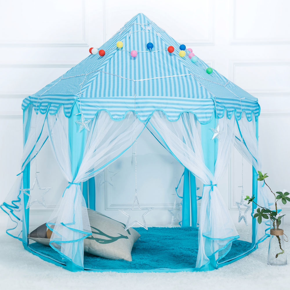 Game room dollhouse anti-mosquito net (blue)