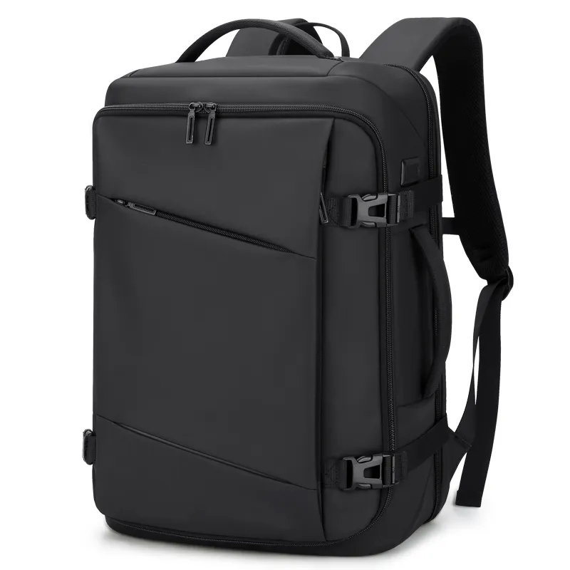 Multifunctional Business Computer Bag School Bag Travel Backpack - Black